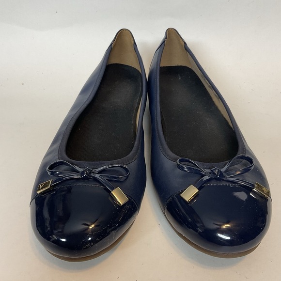 VIONIC Women's 8,5 Spark Minna Ballet Flats Navy Blue Clean Comfort Shoes - Picture 9 of 11